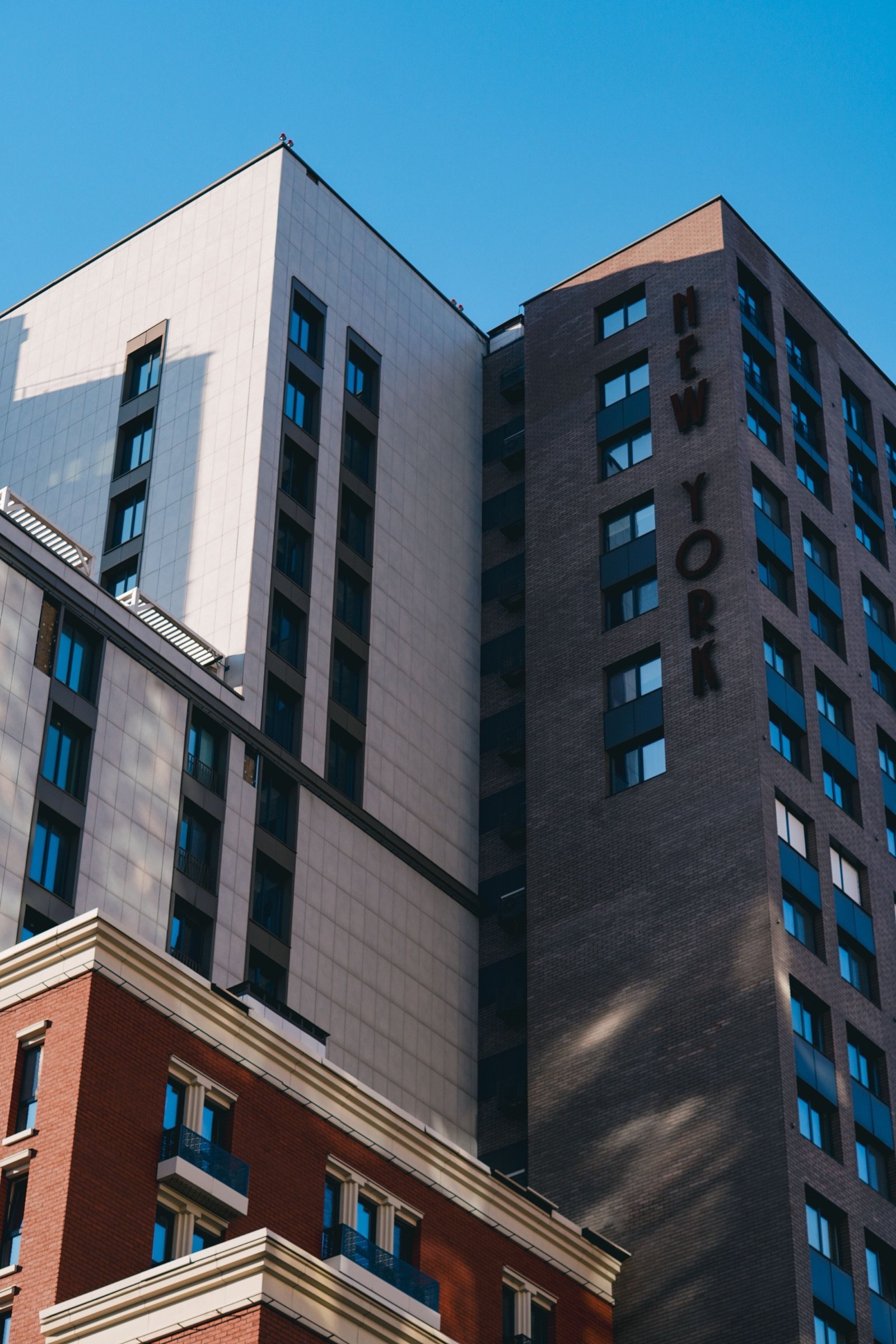 New York City high-rise signage
